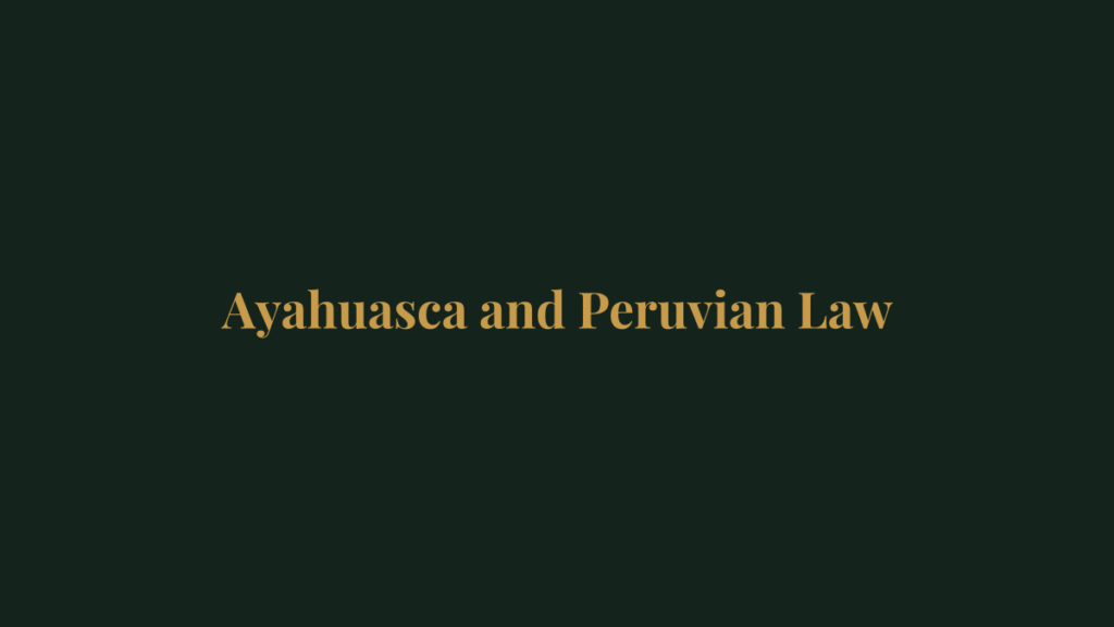Ayahuasca and Peruvian law - placeholder graphic in Ceiba brand colors