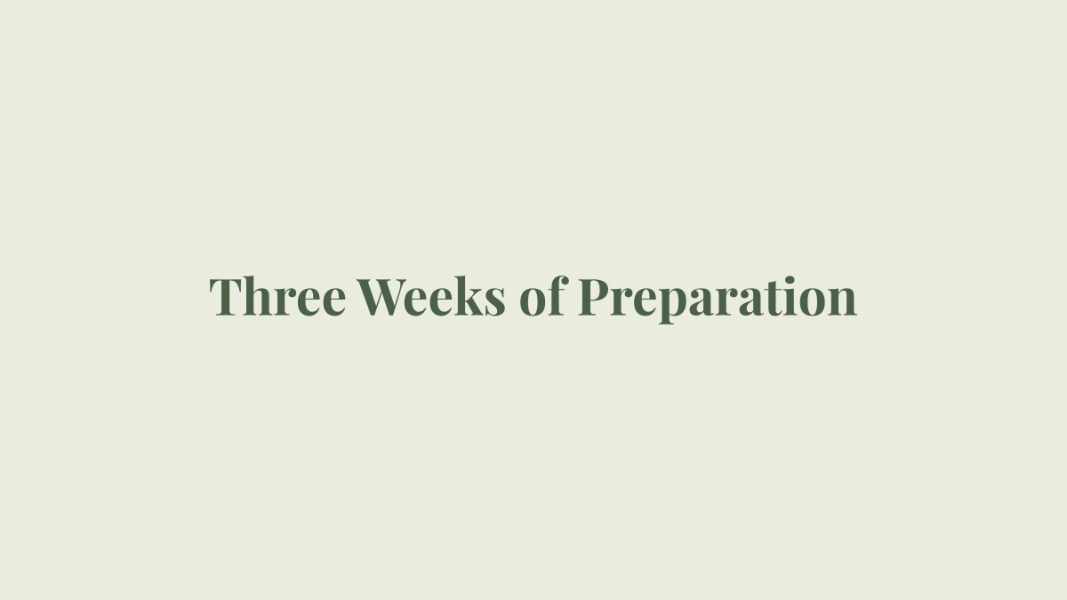 Three weeks of dieta preparation before an ayahuasca retreat
